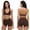 Brown, variant on Workout sets for women Backless Halter Sports Bra and Cross-over Shorts with Pockets for gym,Yoga,Pilates M Pink