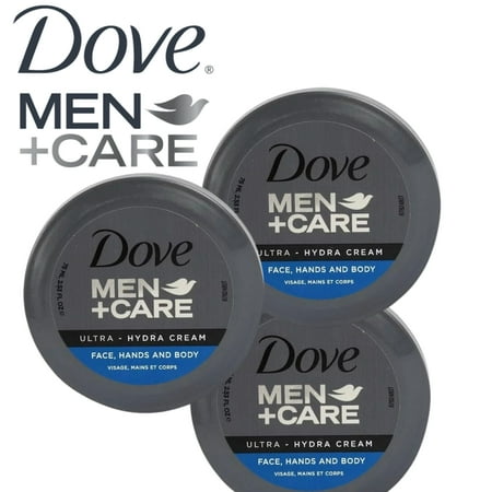 Dove Men Care |Ultra + Hydra Cream |Face, Hands & Body |75 ml |3 Pcs per Pack