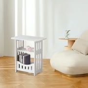 Deeceymbur 3-Tier Open Shelf Nightstand Storage Rack for Girls Kids Bedroom Living Room Office Bathroom