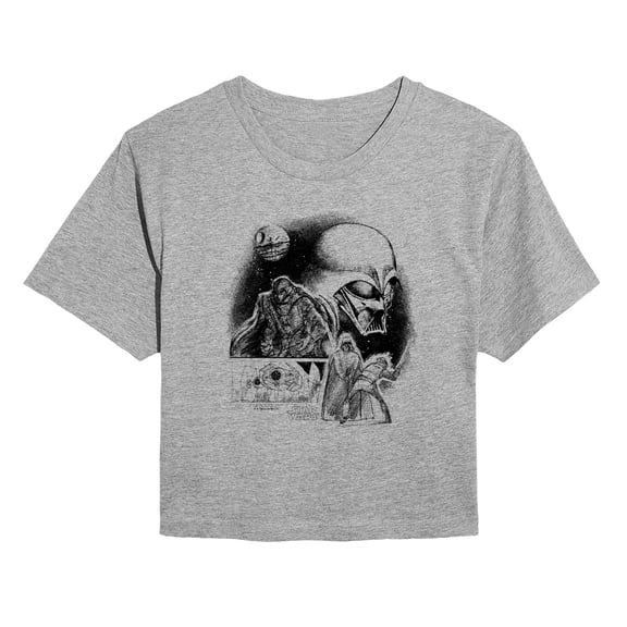 Star Wars - Vader Concept - Juniors Cropped Graphic T-Shirt