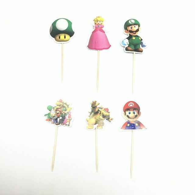 Globos de Super Mario Bros para fiesta de cumpleaños, vajilla desechable, pancarta, plato para sombrero, decoración de Navidad