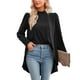 thumbnail image 2 of Blusa con dobladillo asimétrico falso, 2 piezas falsas de manga larga Blusa de manga larga falsa Blusa con dobladillo irregular falso Eleva tu experiencia, 2 of 8