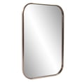 thumbnail image 3 of Tyler Dillon Curved Rectangular Stainless Steel Framed Vanity Mirror - 24"W x 36"H, 3 of 9