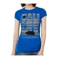 thumbnail image 1 of Womens California Republic Blue Tribal Pattern Black T-Shirt - Royal - X-Large, 1 of 1