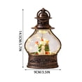 thumbnail image 3 of Christmas Decorations Indoor Outdoor Under 10$ Clearance! Christmas LED Lantern Decoration, Vintage Hanging Lamp with Santa Snowman Reindeer Inside, Warm Light Tabletop Home Party Ornament, 3 of 8