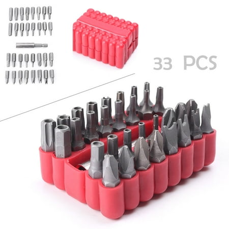 Anti Tamper Screwdriver Set GZYF 33PCS Security Hollow Tamper Proof Torx Hex Tri Magnetic Bit Set Electric Screwdriver/ Charging Drill. ()