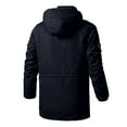 thumbnail image 4 of Uuszgmr Coats For Mans Male Autumn And Winter Solid Zipper Loose Outdoor Cotton Coat Top Blouse Jacket, 4 of 4