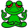 thumbnail image 2 of CafePress - Frog Lotus Magnets - Rectangle Magnet, 2"x3" Refrigerator Magnet, 2 of 3
