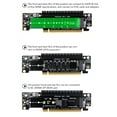 thumbnail image 3 of PCIE4.0 Split PCIE4.0 X16 una X8+X4+X4 Tarjeta Dividida Nvme Pcie4.0 Tarjeta de ExpansióN 2 Puerto de Entrada NVME Tarjeta Vertical de ExpansióN, 3 of 5