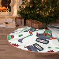 thumbnail image 5 of Sikiie Dinosaur on Excavator2 Nativity Christmas Tree Skirt, Jesus Christian Winter Holiday Tree Mat Decoration(30-48IN)36", 5 of 6