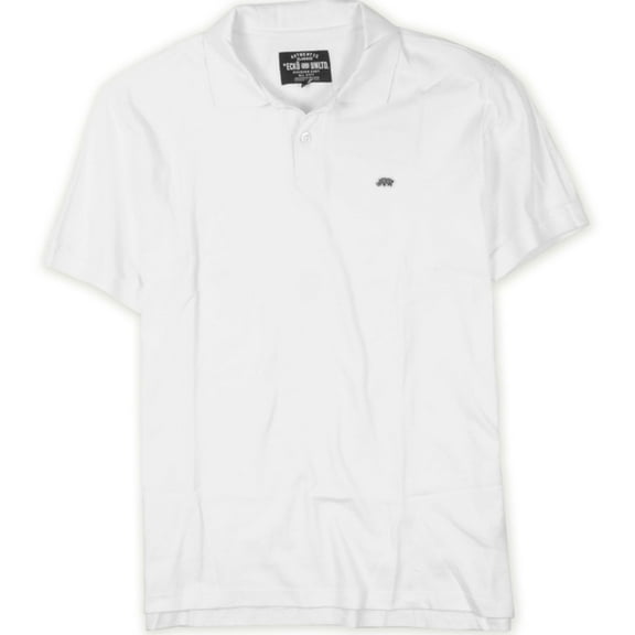 Ecko Unltd. Mens Wallburner Solid Color Polo Shirt, White, X-Small