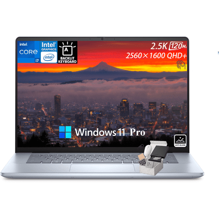 Dell Inspiron 16 Plus 7640 Laptop for Business, Intel 10-Core i7-13620H, 16" 2.5K 120Hz Display, Backlit KB, Fingerprint Reader, Win 11 Pro, 16GB RAM 1TB SSD