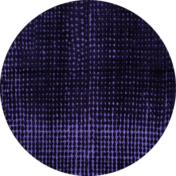 Ahgly Company Indoor Round Abstract Purple Modern Area Rugs, 4' Round