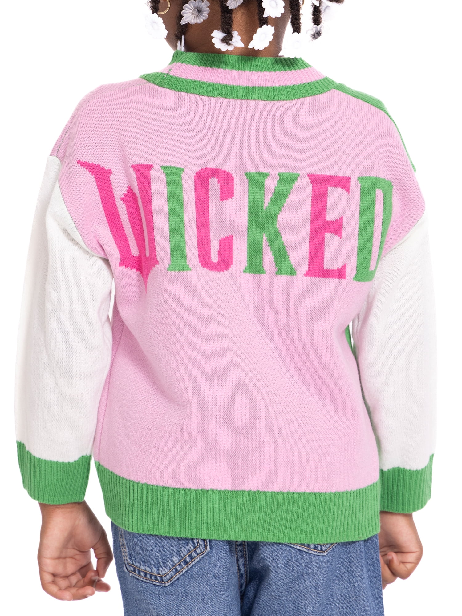 Wicked Toddler Girls Button Down Cardigan with Long Sleeves, Sizes 2T-5T