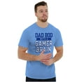 thumbnail image 4 of Fathers Day Dad Bod Video Gamer Brain Men's Big & Tall Crewneck Graphic Tee Brisco Brands 2X, 4 of 5
