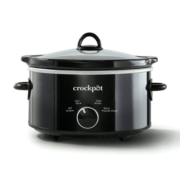 Crockpot 4-Quart Classic Slow Cooker, Black, 4-Quart