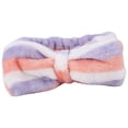 thumbnail image 4 of Women Cute Bowknot Make Up Hairband Soft Flannel Bath Spa Hairwrap Hair Towel #3, 4 of 6