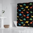 thumbnail image 2 of Colorful Dinosaurs Pattern Shower Curtain 84"x72" ,Bathroom Decorative Shower Curtains Set with 12 Hooks,Modern Waterproof Washable Shower Curtain, 2 of 6