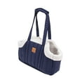 thumbnail image 4 of koolsoo Sac de Transport pour Chats d'Hiver, Grande Capacité, Confortable, Bleu, 4 of 9