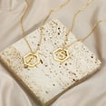 thumbnail image 3 of ORUYROP Collier Pendentif Hexagonal Initiale en Or Fait Main Personnalisé Lettre Alphabet Collier Bijou Cadeau pour Femmes Filles, 3 of 7