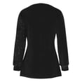 thumbnail image 4 of Laqbezok Elegant Wrap V Neck Sequin Velvet Long Sleeve Blouse, Women's Asymmetric Hem Sparkly Party Top, Shimmering Evening Gala Outfit, 4 of 6
