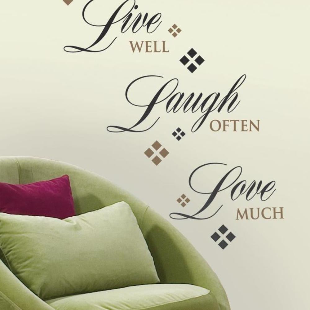 Live, Love, Laugh Quote Wall Decals