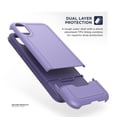 thumbnail image 5 of iPhone X Edition Tough Case w/ Screen Protector, [Rebel Series] Impact Armor [Military Grade Protection] (Deep Purple), 5 of 6