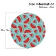 thumbnail image 2 of Naloa Watermelon Leather Coasters for Drinks, Durable Drink Coasters 4 Set for Tabletop Protection, Luxurious Home Décor and Housewarming Gift ( {designName})Round Shape, 2 of 6