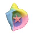 thumbnail image 2 of Marine Sea Shell Squishy for Adults Blue Glitter Sensory Gadget Malleable Conch Silhouette Office Desk Accessory Rebound Pressure Relief Tool 1 Pack, 2 of 5