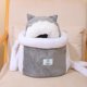 thumbnail image 2 of Bolsa de transporte para mascotas, mochila para perros pequeños, mochila para invierno, cálida, para mascotas, jaula para caminar, viajes al aire libre, bolsa colgante para gatitos, gris M Kuyhfg Bienvenido a Kuyhfg, 2 of 5