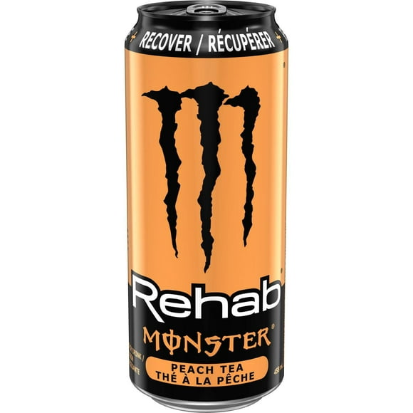MONSTER ENERGY, Rehab Peach Tea, 458mL, Can, 458 mL