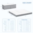 thumbnail image 2 of Orhopui Tri Folding Mattress Twin Size Foldable Mattress Memory Foam Mat with Washable Cover and Non-Slip Bottom Portable Floor Bed for Travel, Camping, Guest, 2 of 8