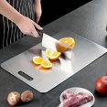 thumbnail image 2 of LOVEVER3pcs Premium Stainless Steel Cutting Boards Set - Durable  Easy to Clean  Space-Saving  Rust-Resistant & BPA-Free  Food-Safe Kitchen Prep Boards with Handles for Efficient Meal Pre, 2 of 6