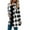 White, variant on BODOAO Women's Open Front Long Cardigan Draped Snap Buffalo Plaid Shirt Kimono Cardigan Knit Sweater Long Sleeve Jacket Plaid Cardigan Fall Checkered Coat Top Lady Automobiledigan Army Green L