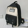 thumbnail image 3 of Fashion Women Nylon Zipper Capacity Student Backpack Travel Couple Bag, 3 of 3