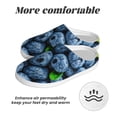thumbnail image 6 of KLL Fresh Blueberries Pattern Adult Unisex Cozy Slippers,Fuzzy Slip-on Slippers TPR Sole Slippers Comfort Plush Home Footwear for Indoor & Outdoor-46/47, 6 of 7