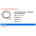 thumbnail image 2 of Rear Brake Pad Sensor - Compatible with 2006 BMW 330i, 2 of 2