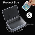 thumbnail image 2 of Monebena 2 Pcs Small Plastic Storage Containers Box, Small Clear Plastic Containers with Lids, Transparent Organizers and Storage Box for Bead, Nail, Jewelry, DIY Crafts and Small Items, 2 of 7