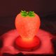 thumbnail image 1 of Luz de noche de fresa (roja), linda luz de fresa de silicona, luz de noche infantil, luz de noche LED para guardería, lámpara de noche con carga USB para niños, control táctil de 3 modos, 1 of 5