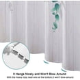 thumbnail image 5 of Rustic Shower Curtain Set Grey Floral Fabric Bath Curtain 12 Hooks Butterfly Daisy American Country Farm Style 72×72 Inches, 5 of 6