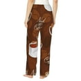 thumbnail image 3 of Goofa Sloths Need More Coffee Printed Soft Pajama Pants for Women, Wide Leg Comfy Casual Lounge Yoga Pants-XX-Large, 3 of 9