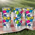 thumbnail image 6 of 20OZ Pop-Art Geometric Print Stainless Steel Insulated Tumbler with Straw - Leak-Proof & Portable Car Cup for Office, Gym & Outdoor, 6 of 6