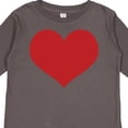 thumbnail image 4 of Inktastic Red Heart Valentine Boys or Girls Long Sleeve Toddler T-Shirt, 4 of 5