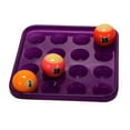 thumbnail image 3 of Bandeja de plástico duradera para bolas de billar o snooker de color morado con capacidad para 16 bolas Púrpura, 3 of 9