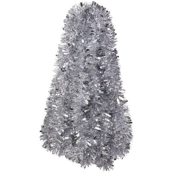Silver Tinsel Garland Christmas Tree Decorations Wedding Birthday Party Supplies for 16.5 FEET Long