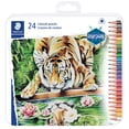 thumbnail image 1 of Lápices de colores STAEDTLER, paquete de 24 unidades, con forma triangular, 1 of 2