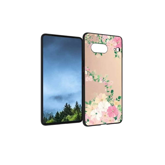 Compatible with Google Pixel 7 Phone Case, Floral-Flowers-Cute16 Case Men Women, Flexible Silicone Shockproof Case for Google Pixel 7