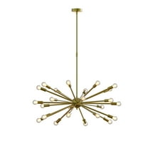 YWIS gorgeous 1950's mid century Sputnik chandelier ceiling lamp Handmade brass chandelier dining room