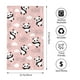 thumbnail image 2 of Fotbe Panda Toalla Premium con Patrón, Toalla de Microfibra de Secado Rápido, Ligera y Altamente Absorbente (27.5x16in), Ideal para Uso Diario, 2 of 6