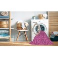 thumbnail image 2 of Ahgly Company Machine Washable Indoor Rectangle Transitional Deep Pink Area Rugs, 2' x 5', 2 of 7